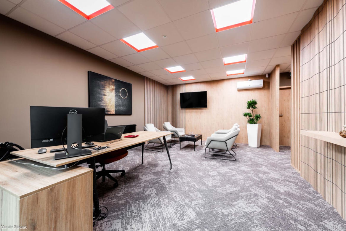 Zaprojektowane przez Viva Design wnętrza biurowca Dobis nagrodzone prestiżową nagroda European Property Awards 2023/2024