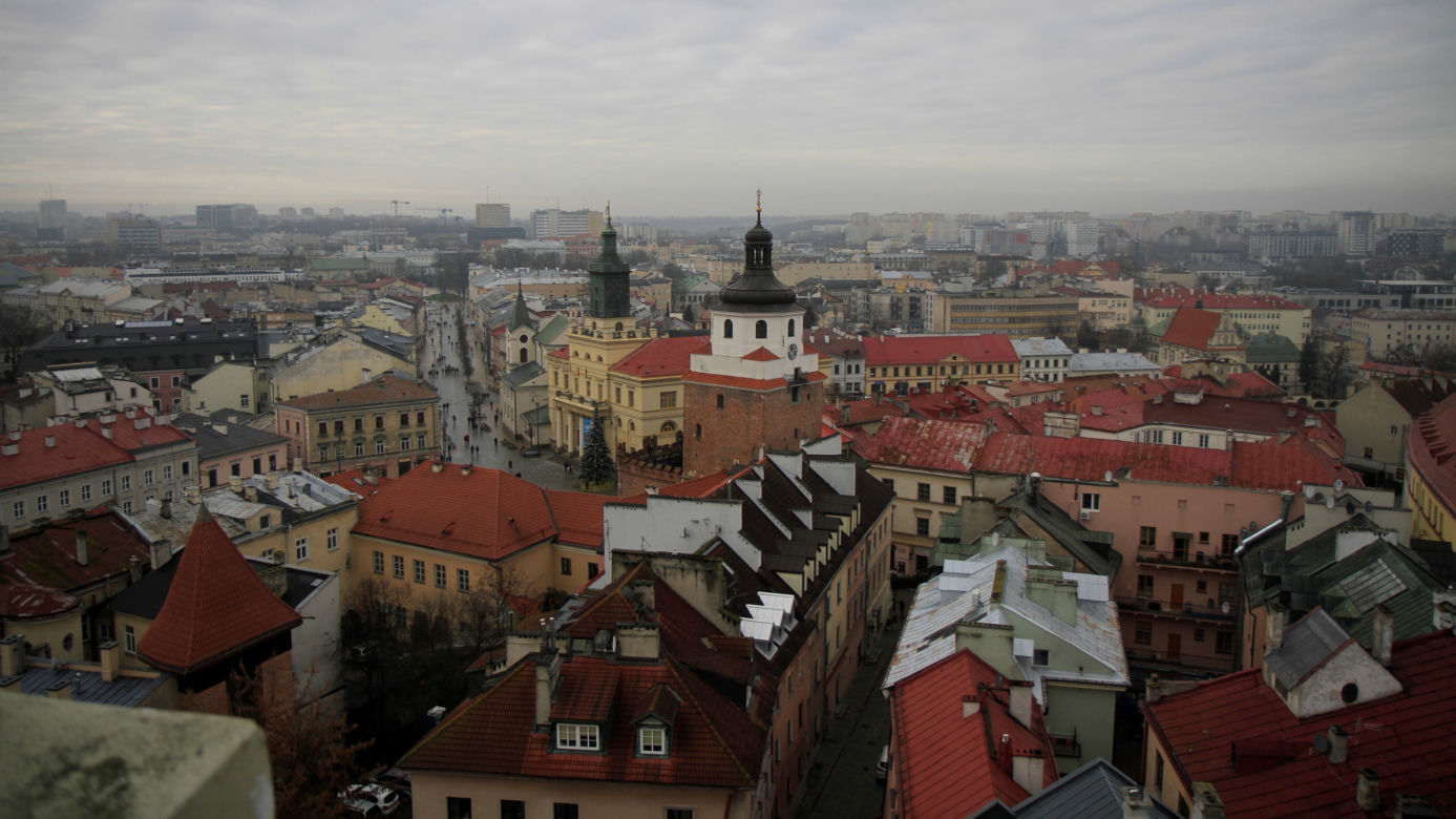 Panorama Lublina widziana z Wieży Trynitarskiej
