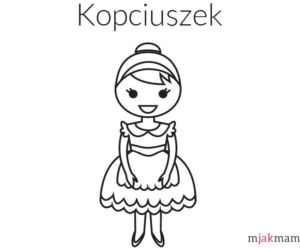 Kolorowanki księżniczki - Kopciuszek