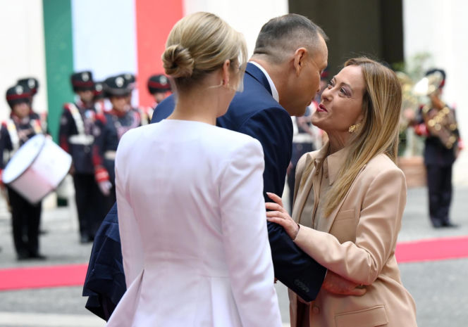 Marta Nawrocka we Włoszech