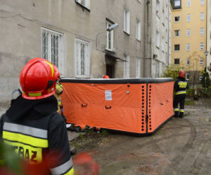 Próba samobójstwa przy ul.Grajewskiej w Warszawie