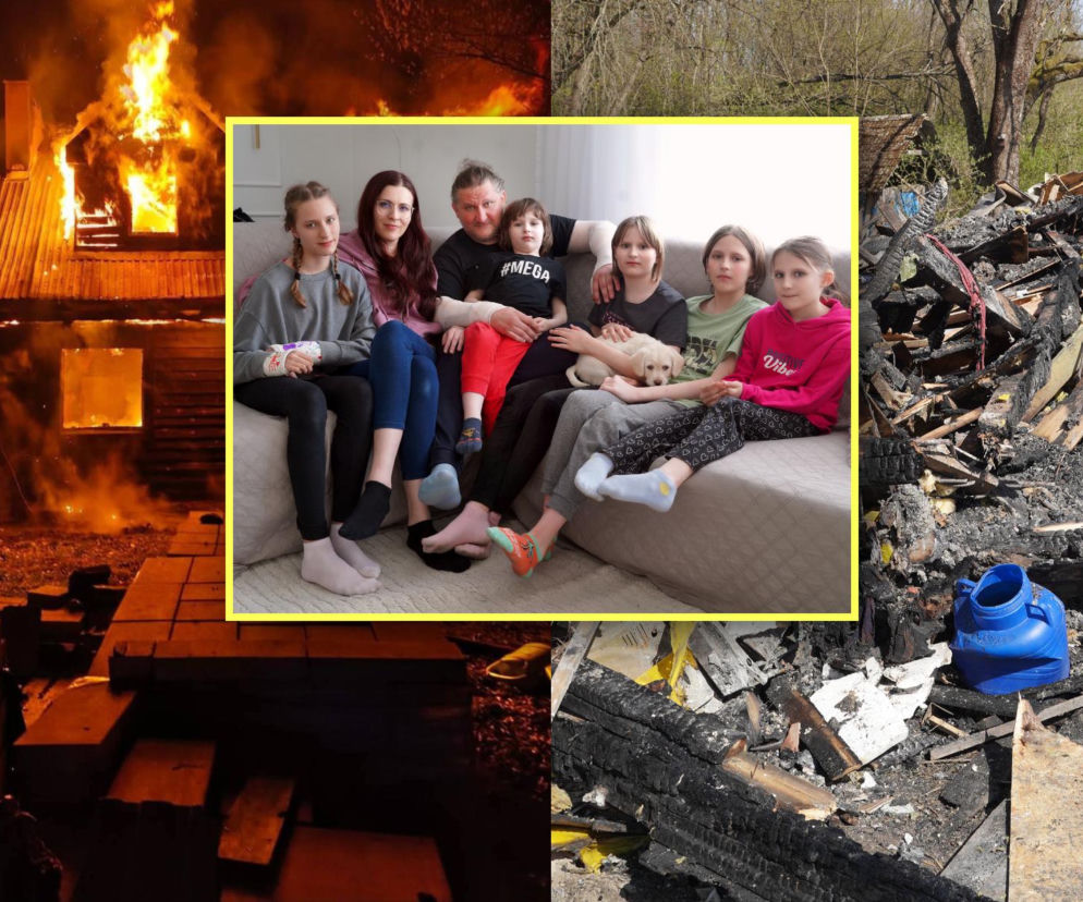Dramatyczny pożar domu na Podlasiu. Rodzina straciła wszystko. To cud, że żyjemy