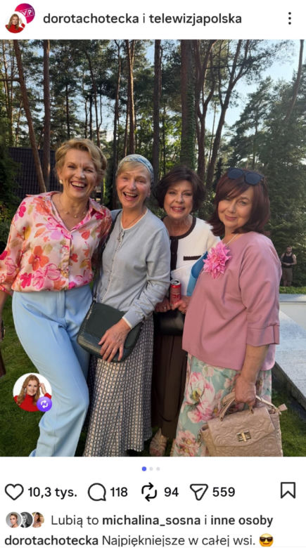 Ranczo nowy sezon 11. Więcławska (Dorota Chotecka-Pazura), Hadziukowa (Dorota Nowakowska), Solejukowa (Katarzyna Żak), Lodzia (Magdalena Kuta)