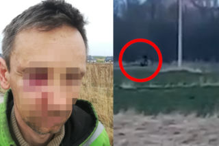 Pościg za uciekającym traktorzystą. Czy policja brutalnie go pobiła? Jest nagranie wideo!