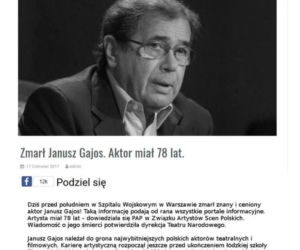 Janusz gajos - portal Warszawa-net.htw.pl