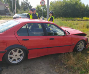 Sokółka. Naćpany kierowca bmw bez prawka wjechał w audi [ZDJĘCIA]