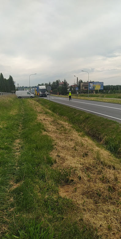 Wypadek na przejściu dla pieszych w Brzozówce