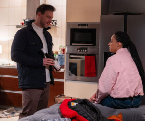 Na dobre i na złe odc. 989. Maria (Sylwia Achu), Jakub Dobry (Mateusz Kmiecik)