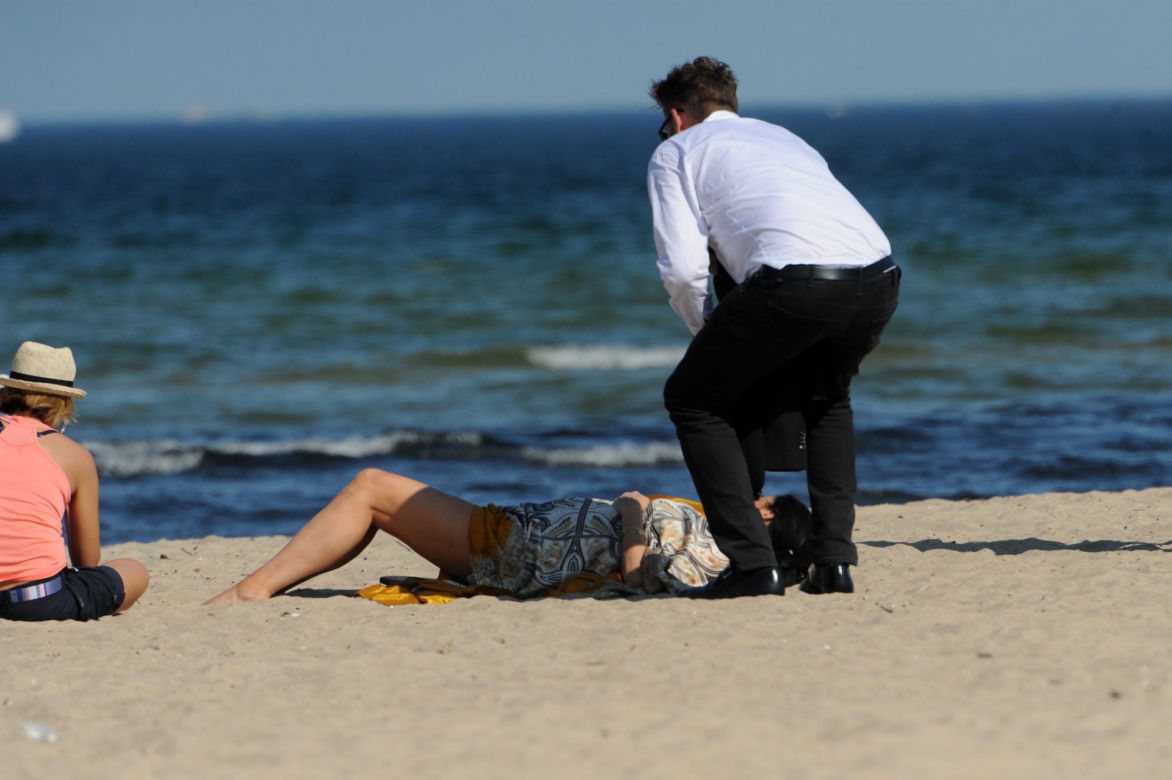 Kayah zadała szyku na plaży
