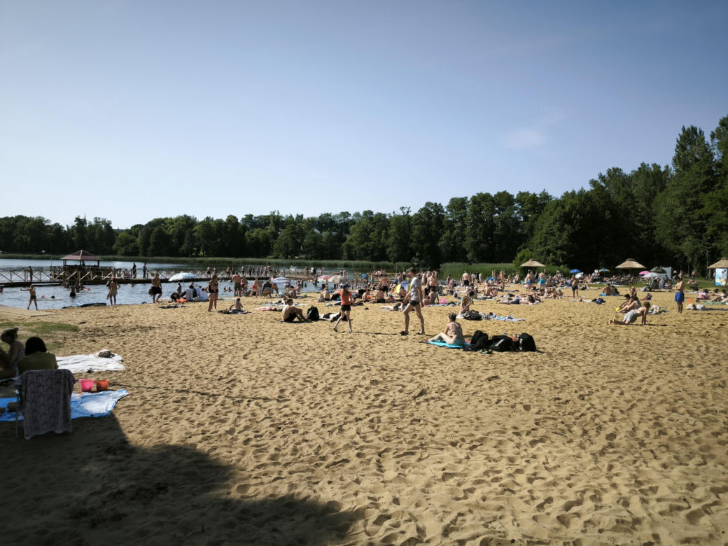 Plaża w Osiecznej lato