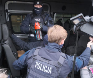 Starcie policji z uczestnikami protestu