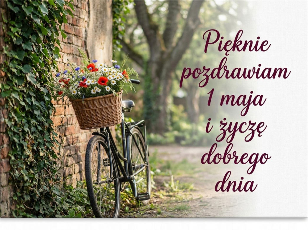 kartka na dzień dobry 1 maja
