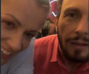M jak miłość na planie. Marzenka (Olga Szomańska), Leszek Krajewski (Sławek Uniatowski)