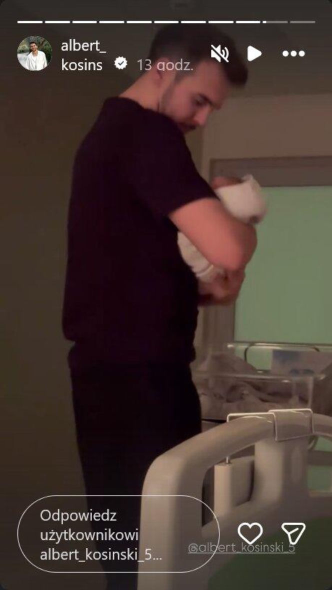 Ledwo przeciął pępowinę, już wirował z maluchem! Co za sceny na porodówce