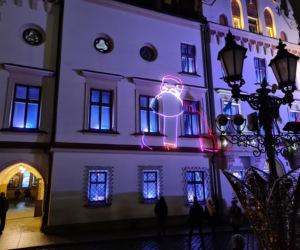Rzeszów. Pokaz laserowy na Rynku [ZDJĘCIA]