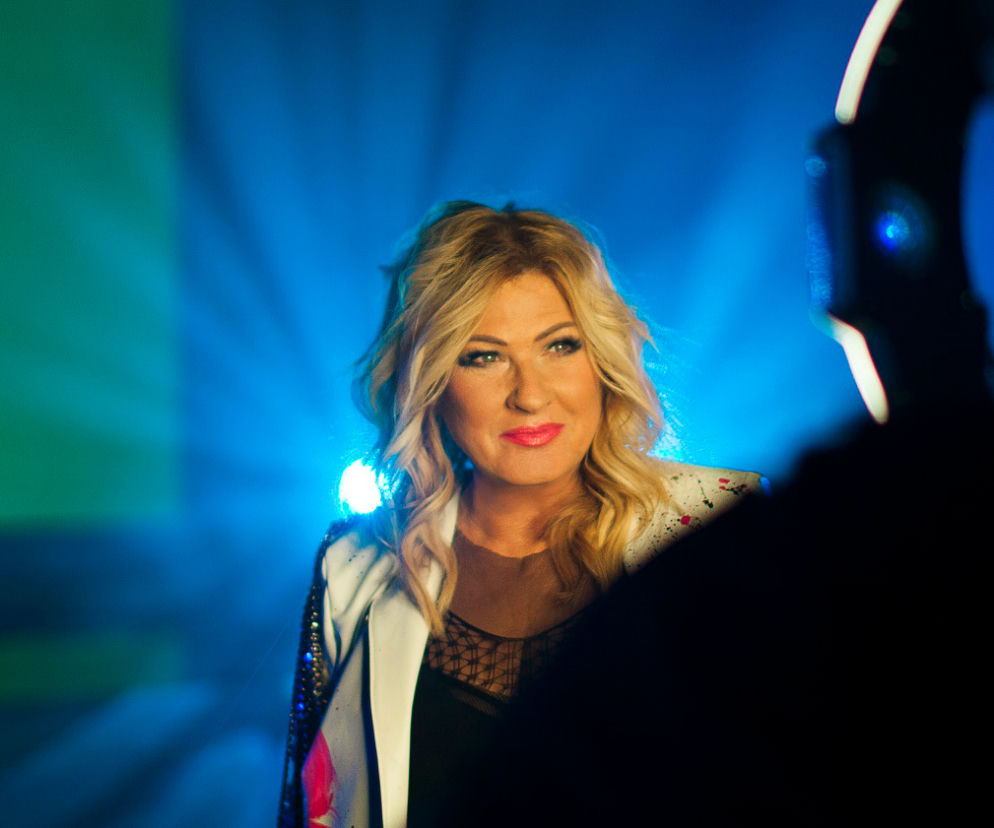Zdjęcie z backstage klipu Beata - Niebiesko - Zielone 