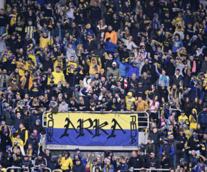 Arka Gdynia - Widzew Łódź: Zdjęcia kibiców i zawodników z meczu 25. kolejki PKO BP Ekstraklasy