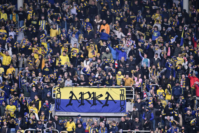 Arka Gdynia - Widzew Łódź: Zdjęcia kibiców i zawodników z meczu 25. kolejki PKO BP Ekstraklasy