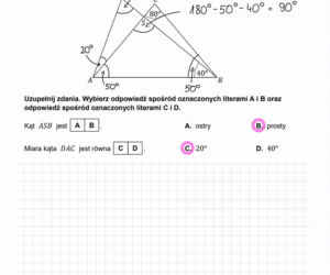 Próbny egzamin ósmoklasisty 2026 - MATEMATYKA. Poprawne odpowiedzi