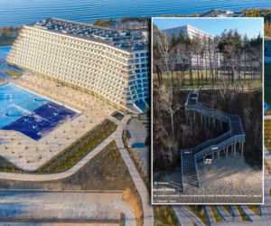 Tak wygląda zejście na plażę w Gołębiewskim Pobierowo