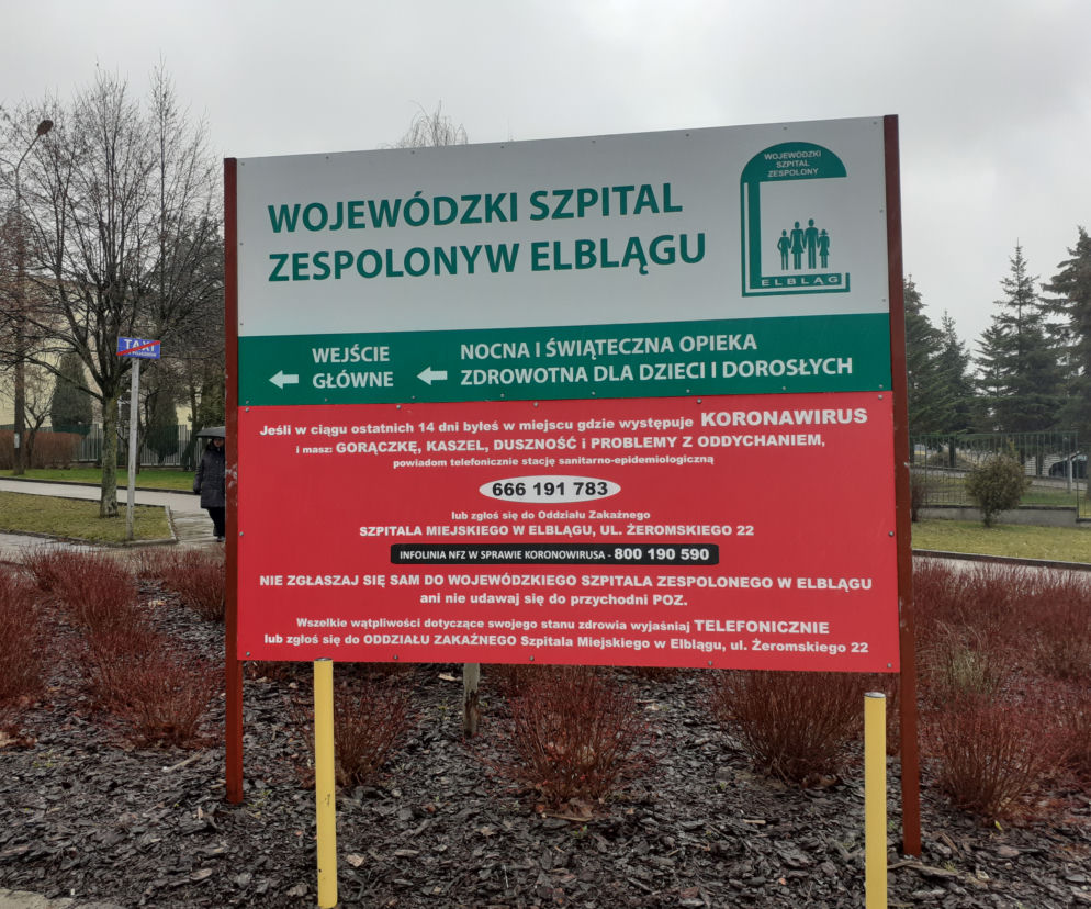 Szpital w Elblągu - nowa tablica informacyjna