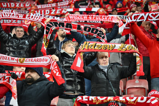Widzew Łódź - Lech Poznań: Zdjęcia kibiców i zawodników z meczu 24. kolejki PKO BP Ekstraklasy
