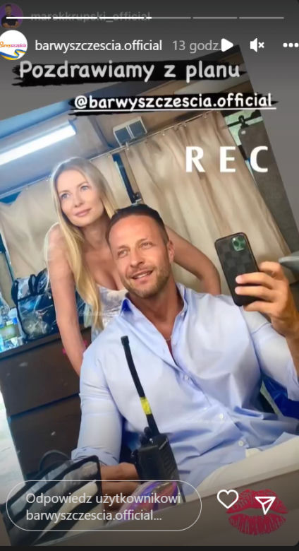 Barwy szczęścia. Sebastian (Marek Krupski) i Dominika (Karolina Chapko)