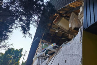 Wybuch butli z gazem w domu jednorodzinnym w Gocławiu