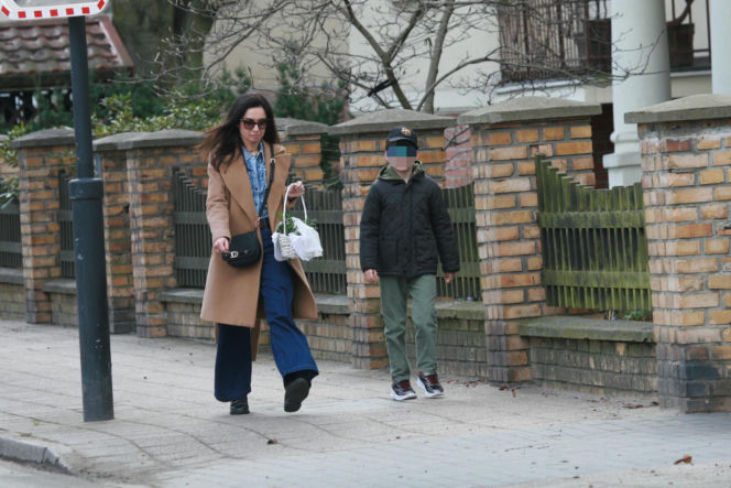 Marta Kaczyńska ze święconką