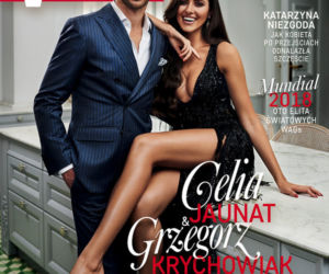 Grzegorz Krychowiak i Celia Jaunat