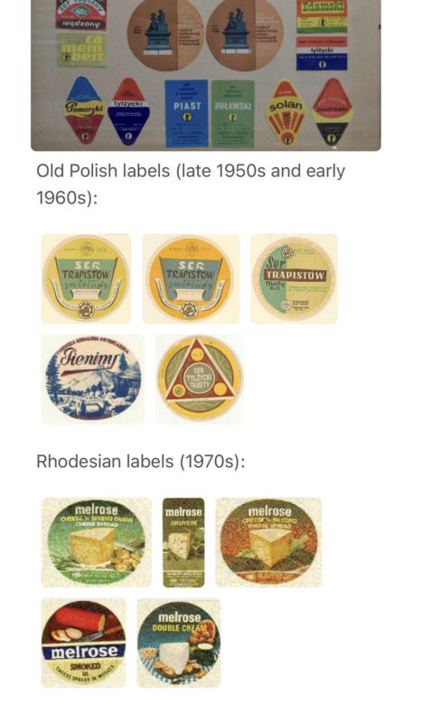 Wybitny chemik zbiera etykiety od sera. Ma ich tysiące