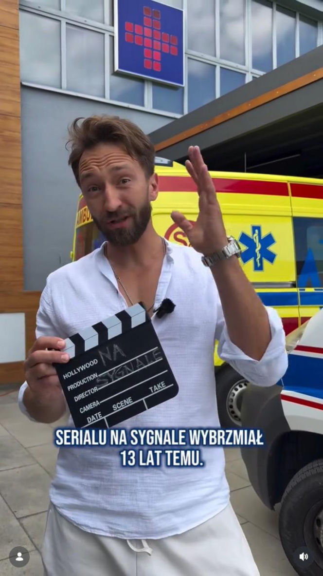 Na planie serialu Na sygnale