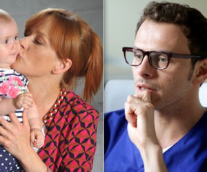 M jak miłość odcinek 1255 Agnieszka (Magdalena Walach) Karol (Tomasz Nosiński) Helenka (Ola Trojanowska)