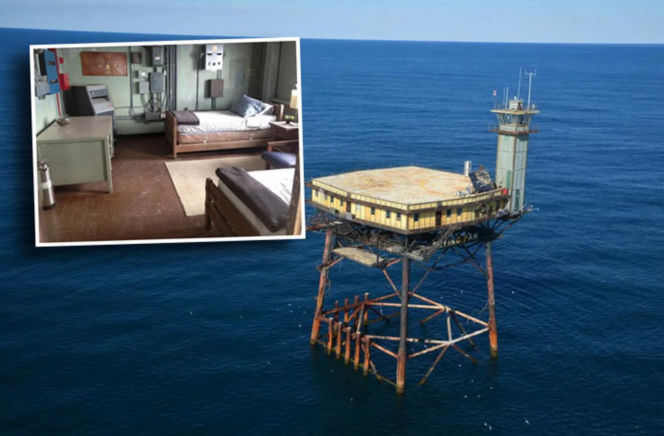 Najniebezpieczniejszy hotel świata! Zardzewiała wieża na środku oceanu pełnego rekinów