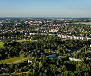 Lublin widziany z elektrociepłowni Wrotków