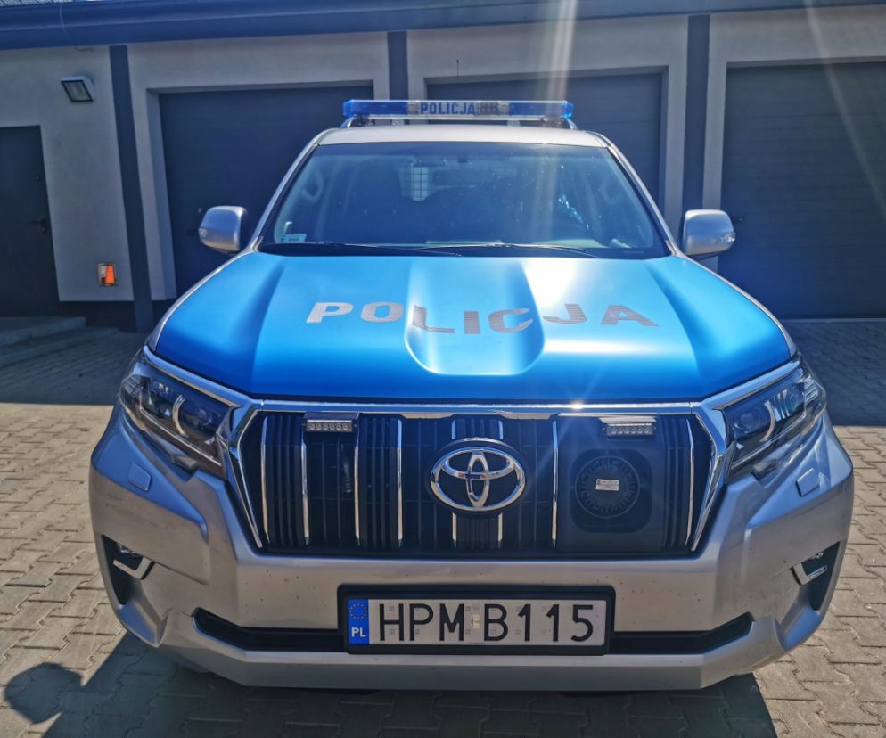 Policyjna Toyota Land Cruiser