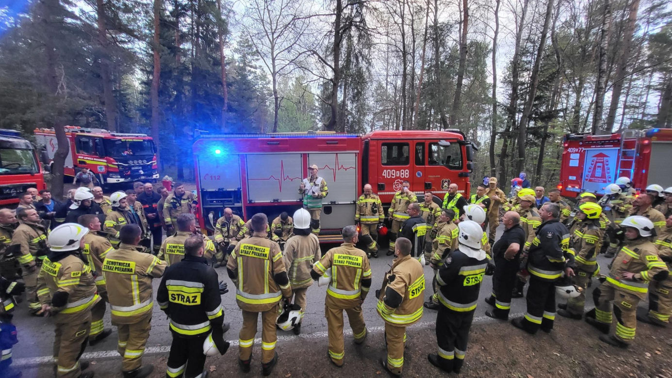 Pożar lasów w powiecie bocheńskim
