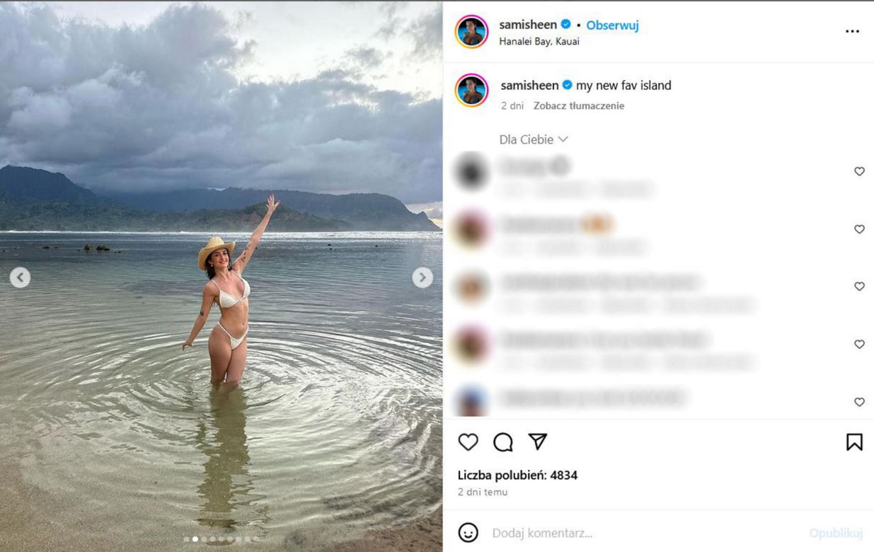 Córka Charliego Sheena chce mieć największe piersi świata! 19-latce ciągle mało
