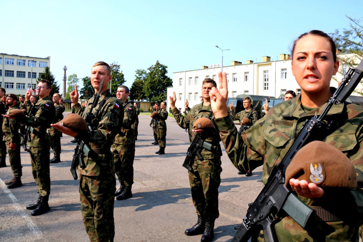Białystok. Przysięga żołnierzy Wojsk Obrony Terytorialnej