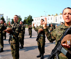 Białystok. Przysięga żołnierzy Wojsk Obrony Terytorialnej