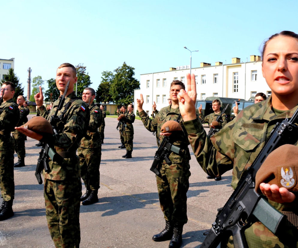 Białystok. Przysięga żołnierzy Wojsk Obrony Terytorialnej