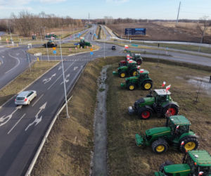Protest rolników na Dolnym Śląsku