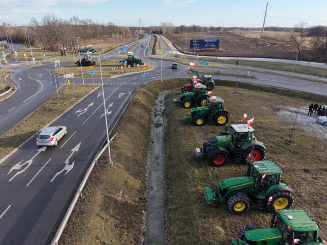 Protest rolników na Dolnym Śląsku