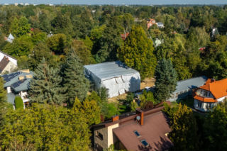 Zielona willa w Komorowie w remoncie