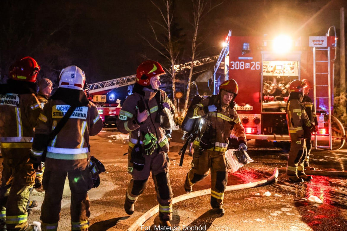 Warszawa. Pożar hali przy ul. Modlińskiej 16