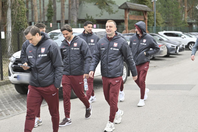 Polska - Albania. Reprezentacja Polski na spacerze