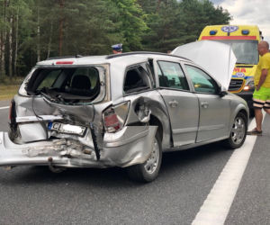 Zderzenie trzech aut na trasie Bydgoszcz - Toruń