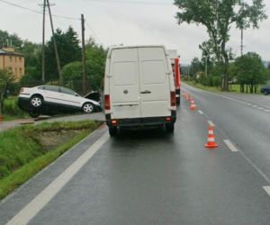 Do wypadku doszło w Krośnie na ul. Rzeszowskiej