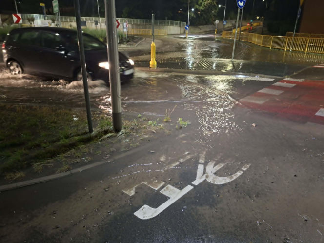 Zalane Starachowice. Widoki po burzy 1.07.2026