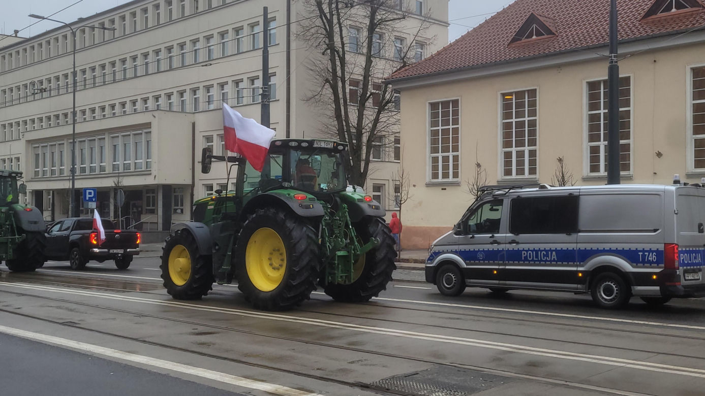 Protest rolników w Olsztynie, 20 lutego 